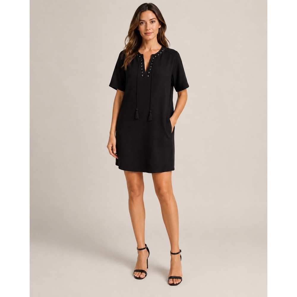 3.1 PHILLIP LIM Women's Bohemian Mini Dress‎ in Black Women Dress SIZE 8
